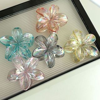Kẹp tóc càng cua hoa sứ tráng gương 8cm, 4cm Mua Tất