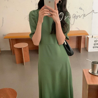 Váy suông buộc nơ sau Basic đủ màu nhẹ nhàng