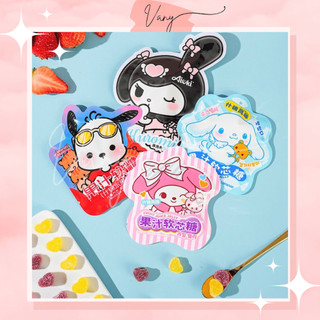 Kẹo Dẻo Mini Trái Cây Bọc Đường Sanrio Characters Thỏ Kuromi Cinamonroll My Melody Chó Pochacco