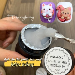 Gel nặn thú Huaxi phiên bản mới màu trắng, màu trong hũ to 30g