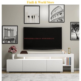 Kệ tivi phòng khách Finili  để sàn gỗ công nghiệp 2 cánh mở FINIL121