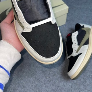 [PiPiSnkr] Giày Sneaker Air Jd 1 Low Travis Scott ‘Olive’ LikeAuth
