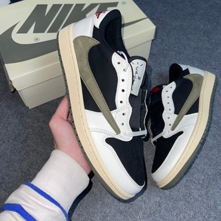 [PiPiSnkr] Giày Sneaker Air Jd 1 Low Travis Scott ‘Olive’ LikeAuth