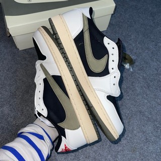 [PiPiSnkr] Giày Sneaker Air Jd 1 Low Travis Scott ‘Olive’ LikeAuth