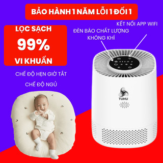 Máy Lọc Không Khí Diệt Khuẩn TUHU PJ06 40m2, Lõi Lọc HEPA H13 Lọc Sạch Bụi Mịn, Mùi, Khói, Bảo Hành 24T