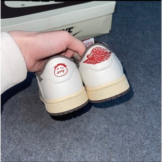 [PiPiSnkr] Giày Sneaker Air Jd 1 Low Travis Scott ‘Reverse Mocha’ LikeAuth