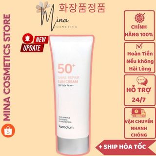 Kem Chống Nắng Karadium Snail Repair Sun Cream SPF 50+ PA+++ 70ml Hàn Quốc (Mina Cosmetics Store)