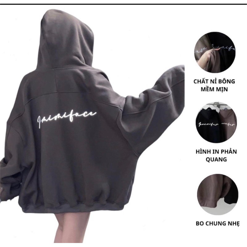 Áo Khoác Nỉ Fearirifar Phản Quang Form Rộng Unisex Nam Nữ_22Nastore