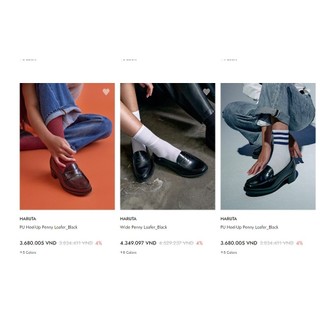 Haruta  loafer  màu đen  2hand ( đủ size ( 35 -39) , ib để được tư vấn )