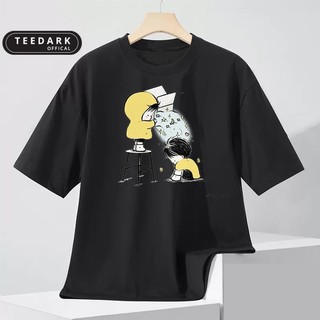 Áo thun unisex tay lỡ THE YOKO by TEEDARK chất cotton mềm mịn, Áo phông nam nữ form rộng