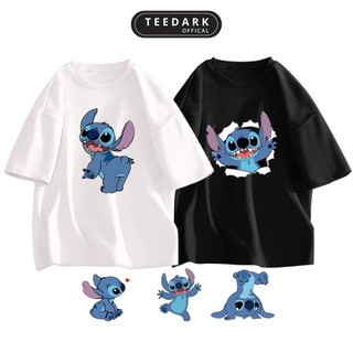 Áo thun nam nữ tay lỡ THE STITCH by TEEDARK chất cotton mềm mịn, Áo phông unisex form rộng