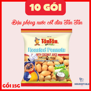 Combo 10 gói đậu phộng nước cốt dừa Tân Tân gói 15g