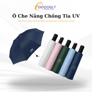Ô che nắng chống tia UV, dù che mưa che nắng cầm tay gấp gọn, kiểu dáng, màu sắc bắt mắt ( didooglt )