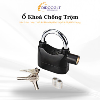 Ổ Khoá Chống Trộm Có Còi Báo Động Cao Cấp - Khoá chống trộm làm bằng hợp kim nhôm, chống ăn mòn, kháng thời tiết (didoog