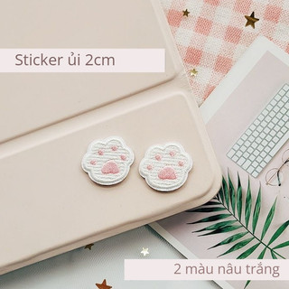 Zanmo sticker thêu - miếng vá thêu dán quần áo chân cún