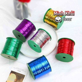 Dây kẽm kim tuyến cuộn vàng 500g - phụ kiện trang trí