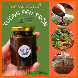 TƯƠNG ĐEN trộn Phở Khô Gia Lai siêu ngon hũ thuỷ tinh 100ML, gia vị sốt chuẩn tương hột ăn liền