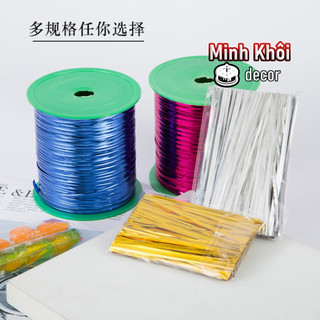 Dây kẽm kim tuyến, dây thiếc cột hoa, bó hoa, làm quà tặng handmade trang trí
