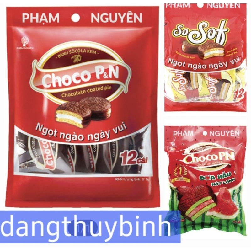 Bánh phủ socola Choco PN bịch 12 cái