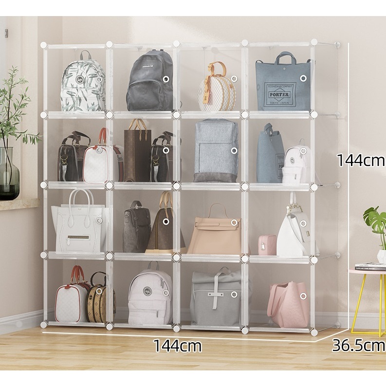  Siêu Phẩm Tủ Nhựa Lắp Ghép Thông Minh Đựng Túi Xách 