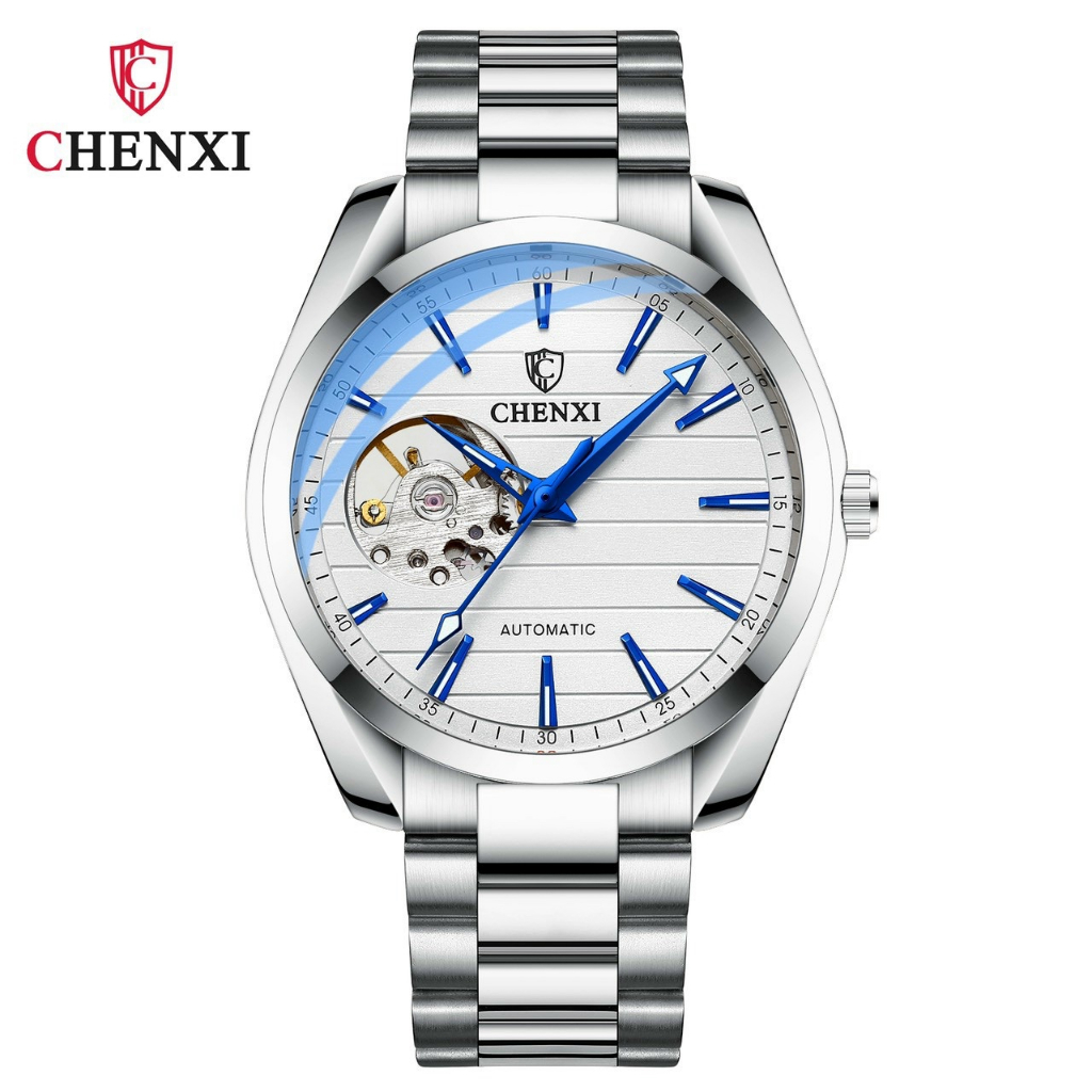 Đồng hồ cơ nam Automatic Chenxi chính hãng CX-8806, Dây thép cao cấp, Mặt kính chống nước, chống xước, Báo hành 2 năm