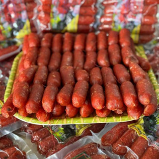  Lạp xưởng Heo sấy khô Vị tiêu đen The Calimart Cay cay đậm vị Ít mỡ Túi 500g 