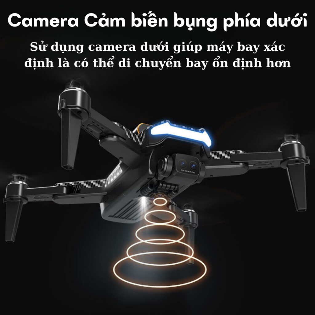 Flycam A14 Pro max, Plycam động cơ không chổi than, Cảm biến chống va chạm, Play cam camera kép 8k | BigBuy360 - bigbuy360.vn