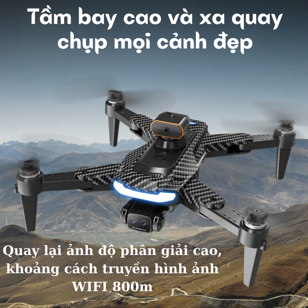 Flycam A14 Pro max, Plycam động cơ không chổi than, Cảm biến chống va chạm, Play cam camera kép 8k | BigBuy360 - bigbuy360.vn