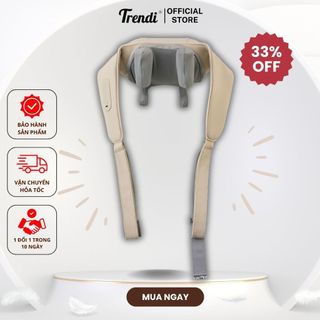 Máy Massage Cổ Vai Gáy Kết Hợp Nhiệt Độ TRENDI C61 Mô Phỏng Tay Con Người Máy Mát Xa 6 Đầu Bao Phủ Toàn Bộ Đốt Sống Cổ