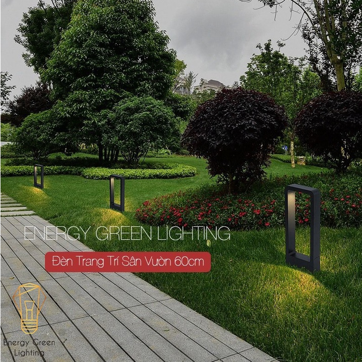 Đèn Sân Vườn Energy Green Lighting DSV-818 - Kháng Nước - 60Cm - Sử Dụng Điện - Trang Trí Ngoài Sân - BH 1 Năm