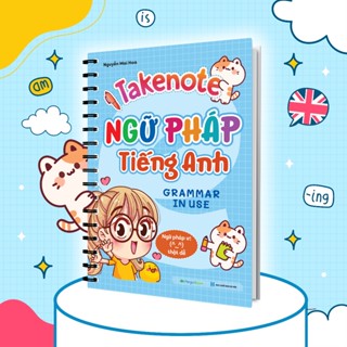  Sổ Tay Takenote Ngữ Pháp Tiếng Anh  Grammar in use  - Gáy lò xo 