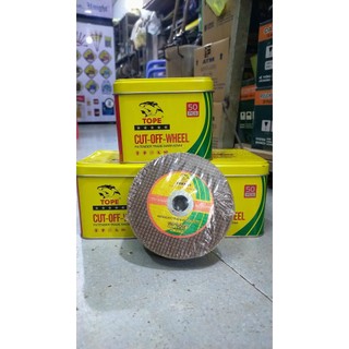 1 hộp 50 viên đá cắt sắt con cá màu vàng 107 x 1.3 x 16