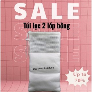 Túi lọc chống tràn 2 lớp bông - túi lọc cặn cho bể cá siêu bền