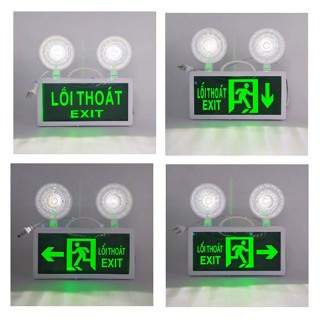 Đèn Sự Cố Khẩn Cấp Chiếu Sáng Kết Hợp Biển Chỉ Dẫn Thoát Hiểm, Toilet, Thoát Nạn Exit, Phòng Cháy Chữa Cháy
