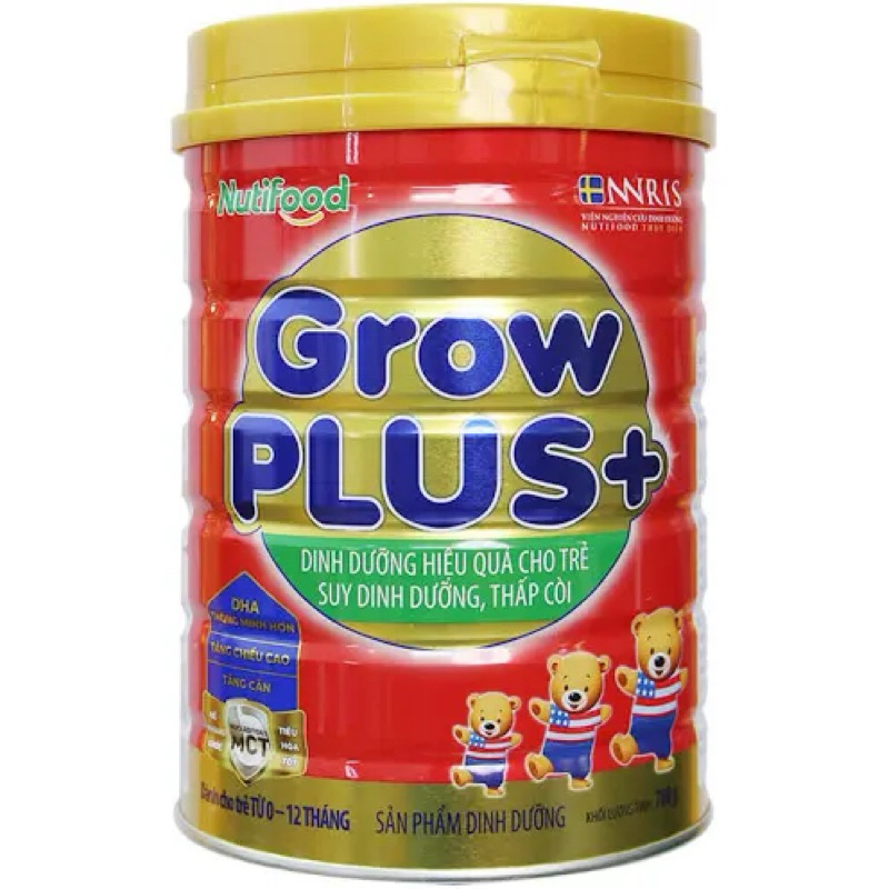 Sữa bột Nutifood GrowPlus đỏ 900gram
