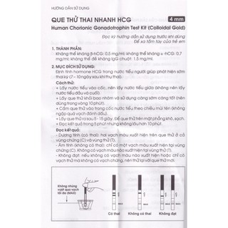 Que thử thai Allisa (có che tên )