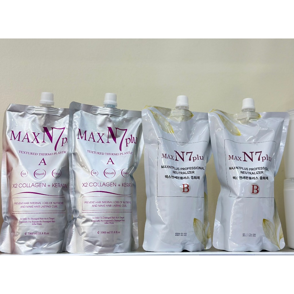 Thuốc uốn Max N7 Plus, thuốc uốn tóc nóng Max N7 Plus chính hãng