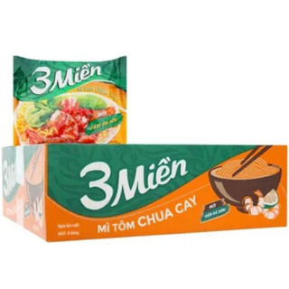 Mì ba miền tôm chua cay thùng 30 gói date mới