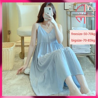 Váy bầu - váy mặc nhà sau sinh chất liệu Lanh Lụa- mềm - mát