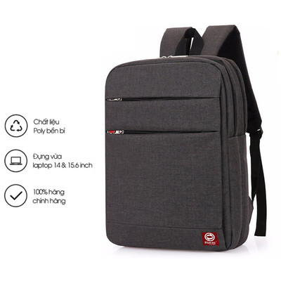 Balo laptop thời trang cao cấp chất liệu vải chống thấm nước đựng được 15.6inch HARAS 099