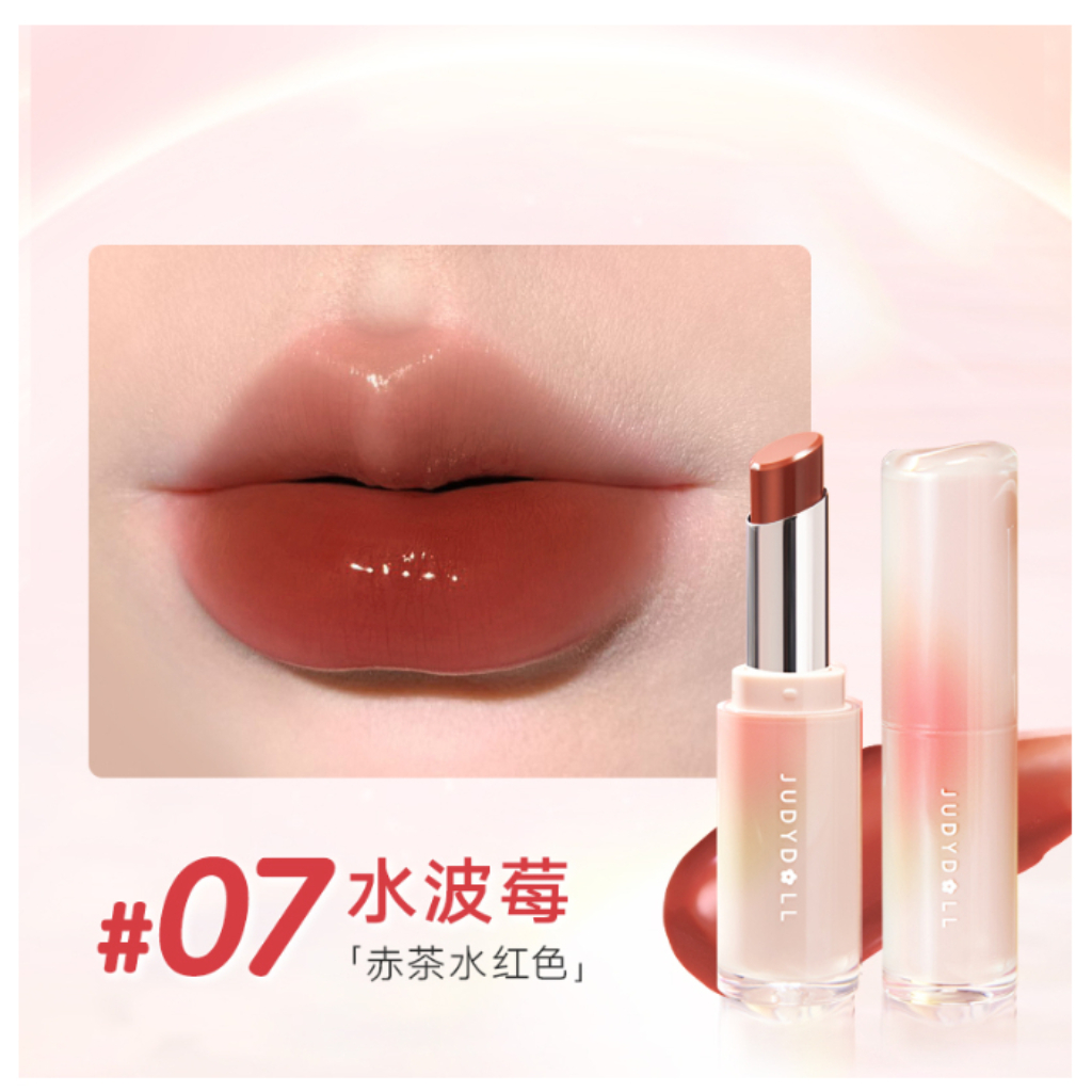 Son dưỡng có màu Judydoll Watery Glow Lipstick Dưỡng ẩm Mềm môi Sáng da 3g