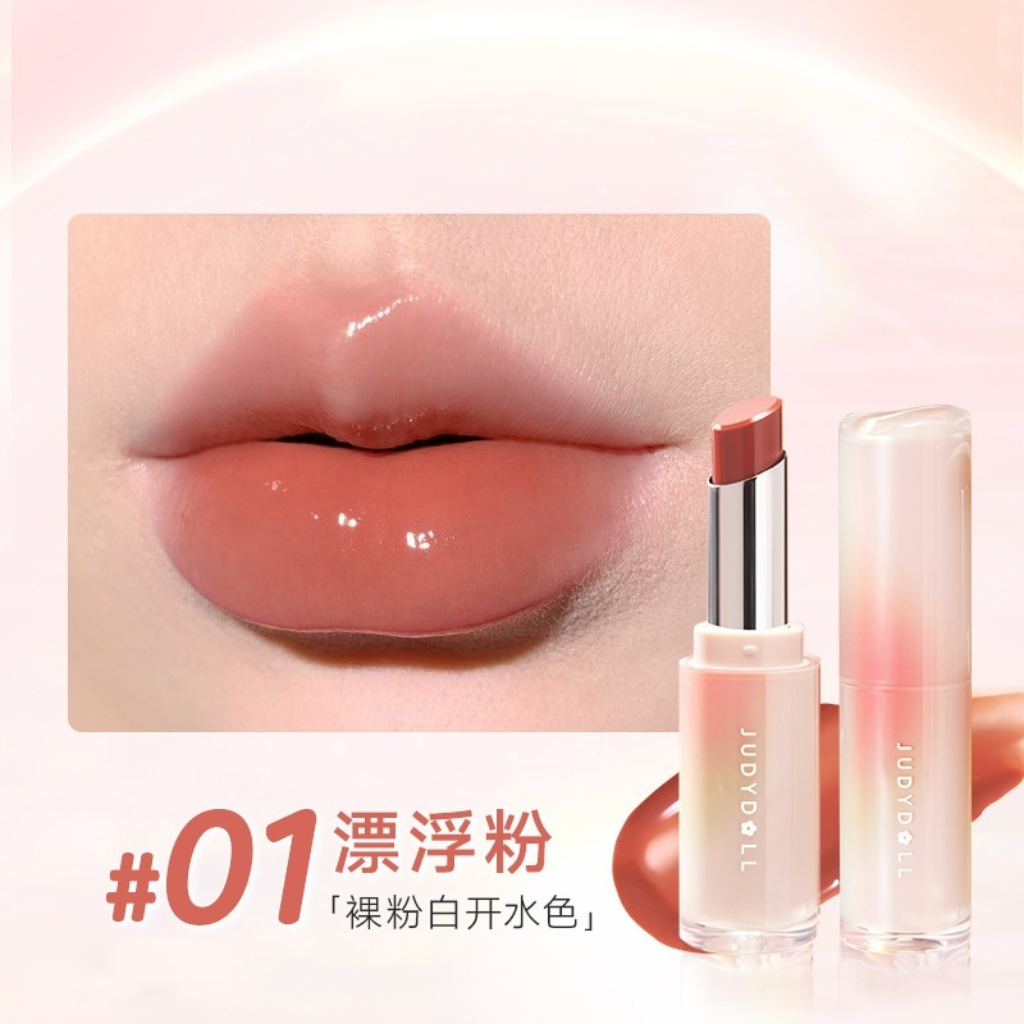 Son dưỡng có màu Judydoll Watery Glow Lipstick Dưỡng ẩm Mềm môi Sáng da 3g