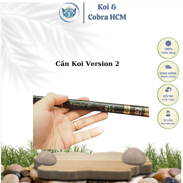 [HCM] Cần Koi Version 2 Cần câu chính hãng Koi & Cobra , Cần câu tay