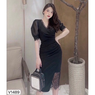 [Kèm ảnh thật]🍒Đầm body phối ren MLXL2XL