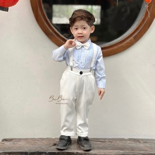 𝐒𝐞𝐭 𝐃𝐞𝐦𝐢 - Set Sơ Mi Bé Trai BB16 (Ảnh chính chủ)