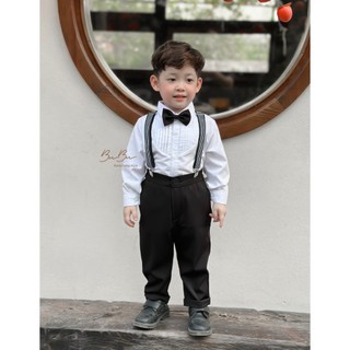 𝐒𝐞𝐭 𝐃𝐞𝐦𝐢 - Set Sơ Mi Bé Trai BB16 (Ảnh chính chủ)
