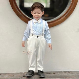 𝐒𝐞𝐭 𝐃𝐞𝐦𝐢 - Set Sơ Mi Bé Trai BB16 (Ảnh chính chủ)