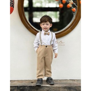 𝐒𝐞𝐭 𝐃𝐞𝐦𝐢 - Set Sơ Mi Bé Trai BB16 (Ảnh chính chủ)