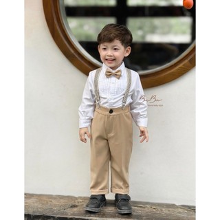 𝐒𝐞𝐭 𝐃𝐞𝐦𝐢 - Set Sơ Mi Bé Trai BB16 (Ảnh chính chủ)