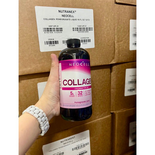 🍒[Mẫu mới 10/2025] COLLAGEN LỰU + C DẠNG NƯỚC NEOCELL 473ml của Mỹ